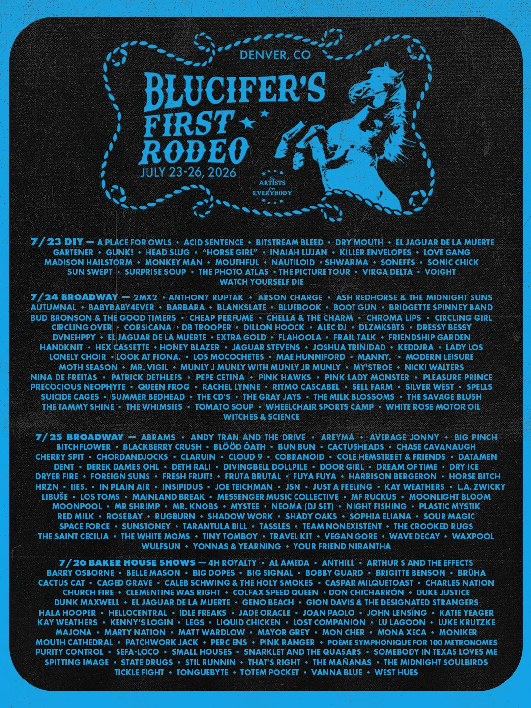 Poster for BLUCIFER FIRST RODEO
