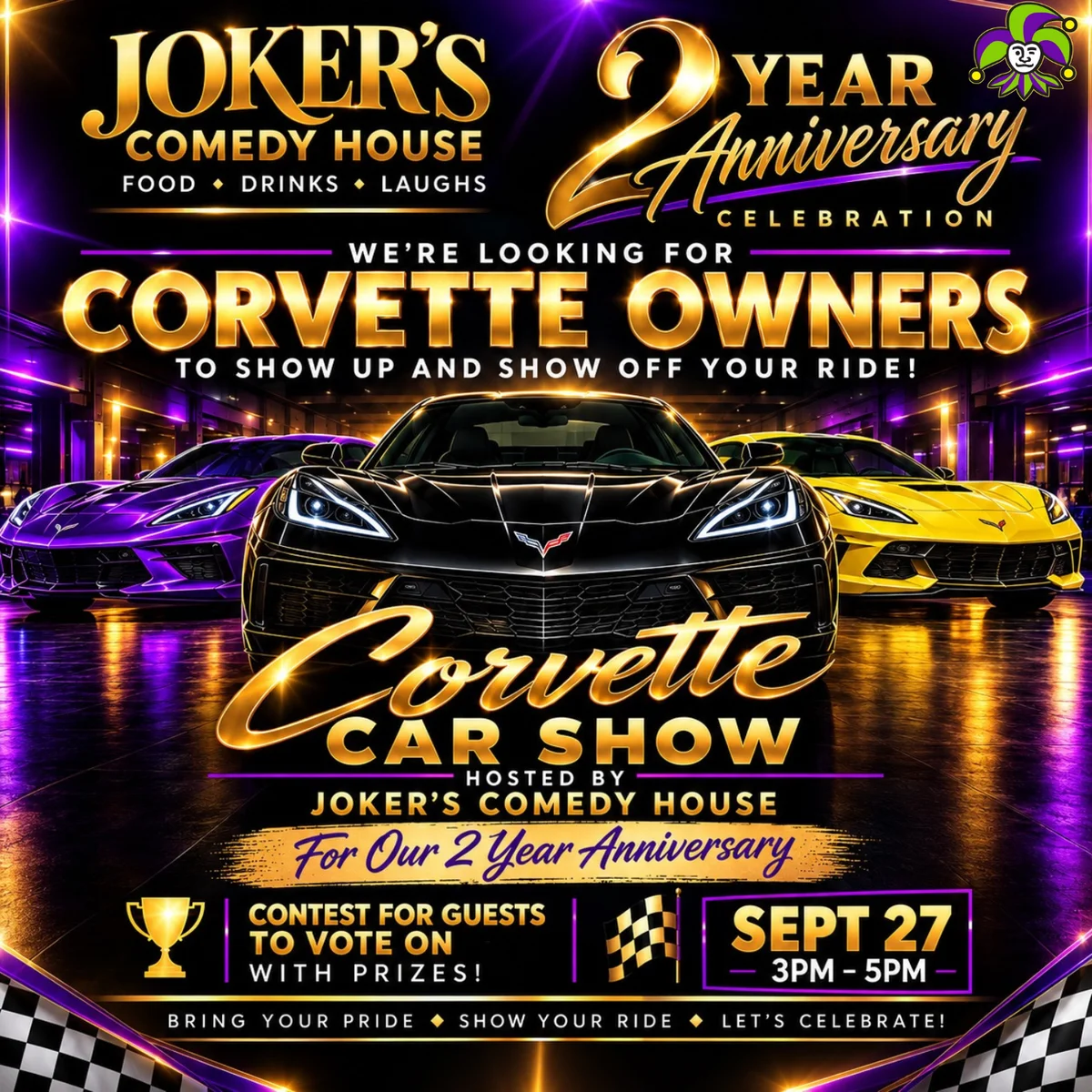 Poster for Corvette Car Show