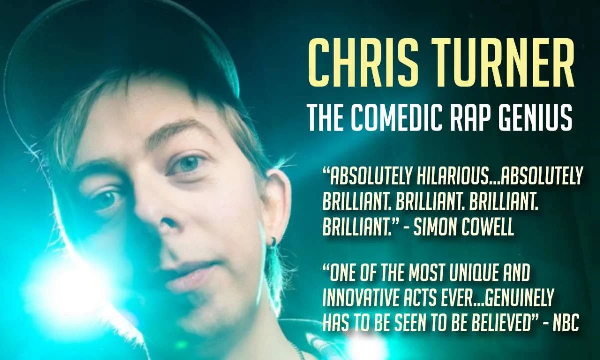 Poster for CHRIS TURNER “The Comedic Rap Genius”