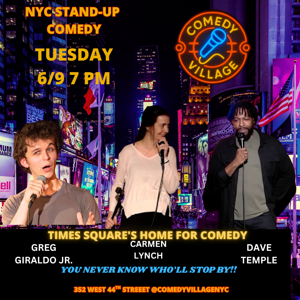 Poster for NYC Stand-Up | Tue, June 9th @7 PM