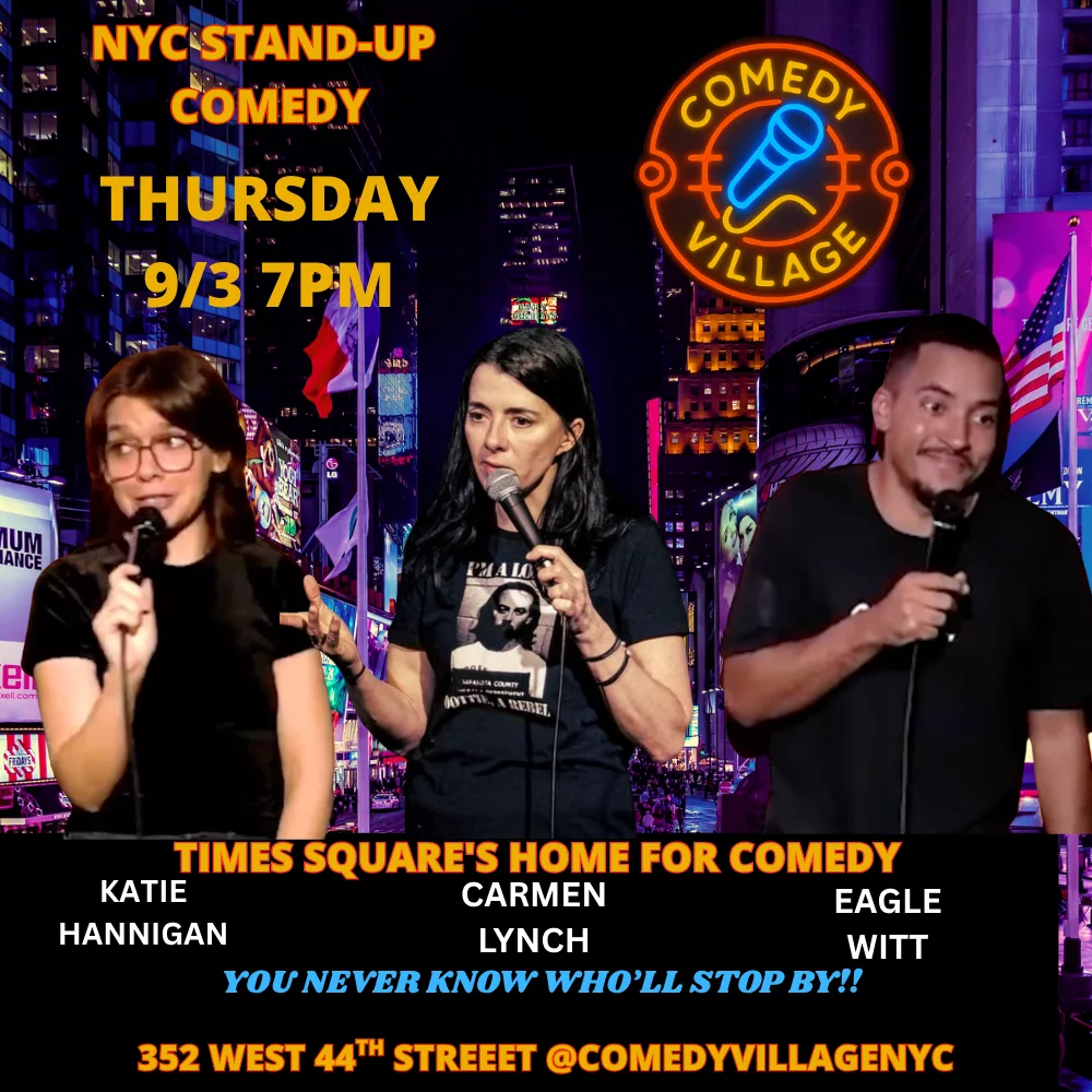 Poster for NYC Stand-Up | Thur, September 3rd @7 PM