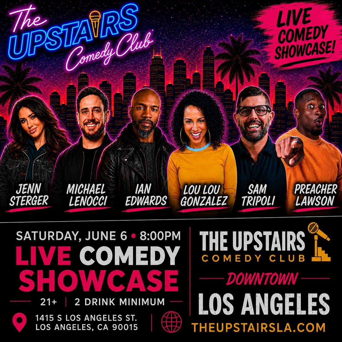 Poster for The Upstairs Comedy Showcase