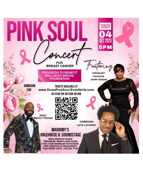 Poster for PINK SOUL Breast Cancer Benefit Concert