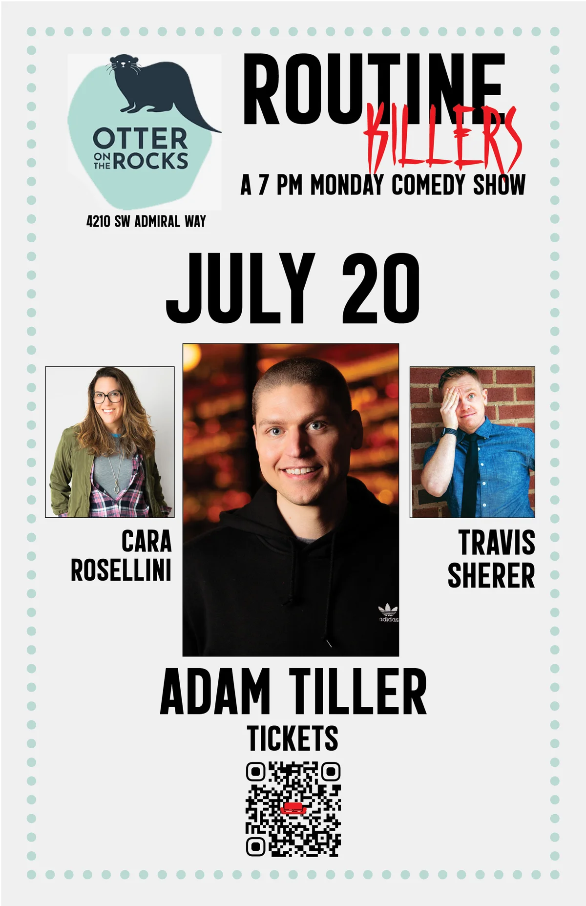Poster for Routine Killers: Adam Tiller!