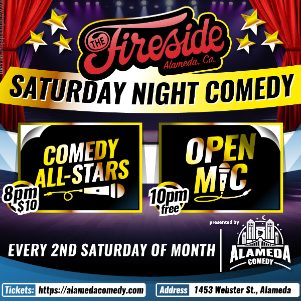 Poster for Saturday Night Comedy at the Fireside Lounge