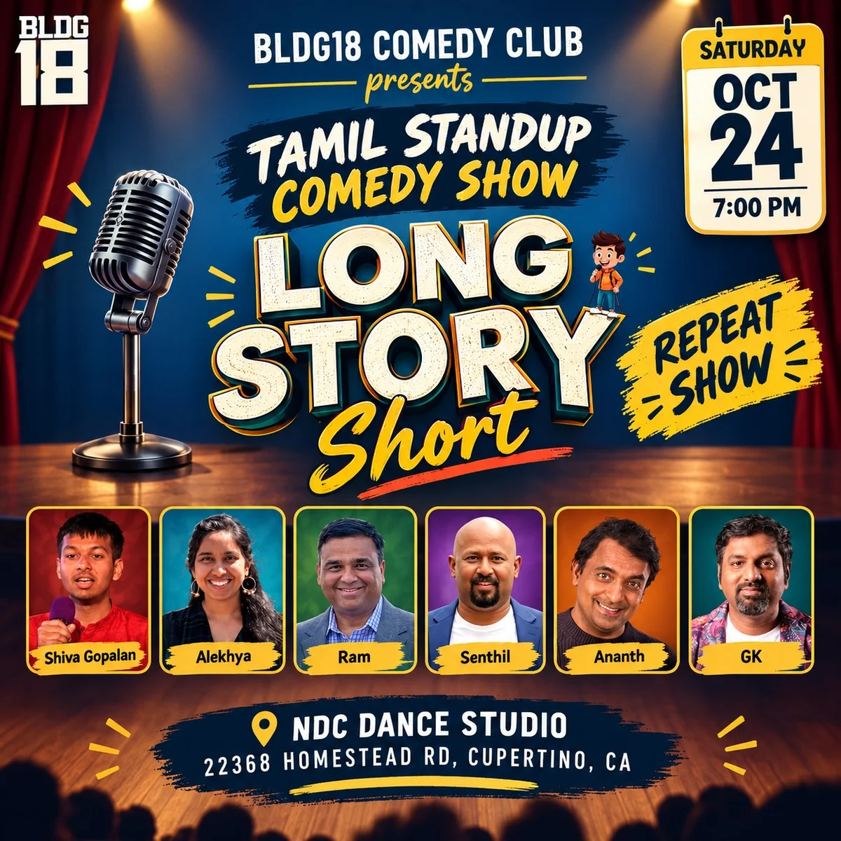 Poster for Long Story Short - Tamil Standup Comedy Show
