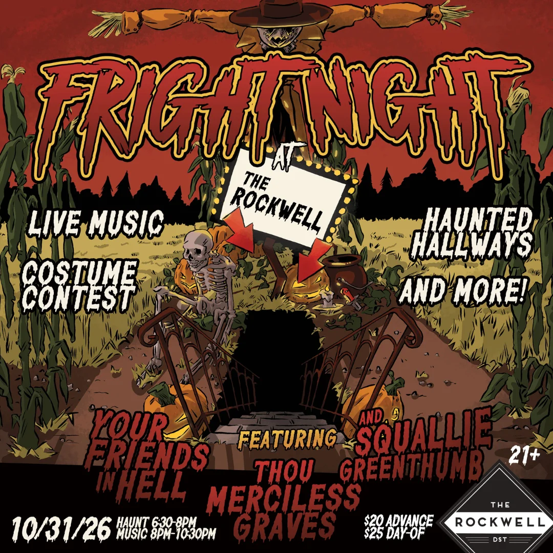 Poster for Fright Night at The Rockwell!