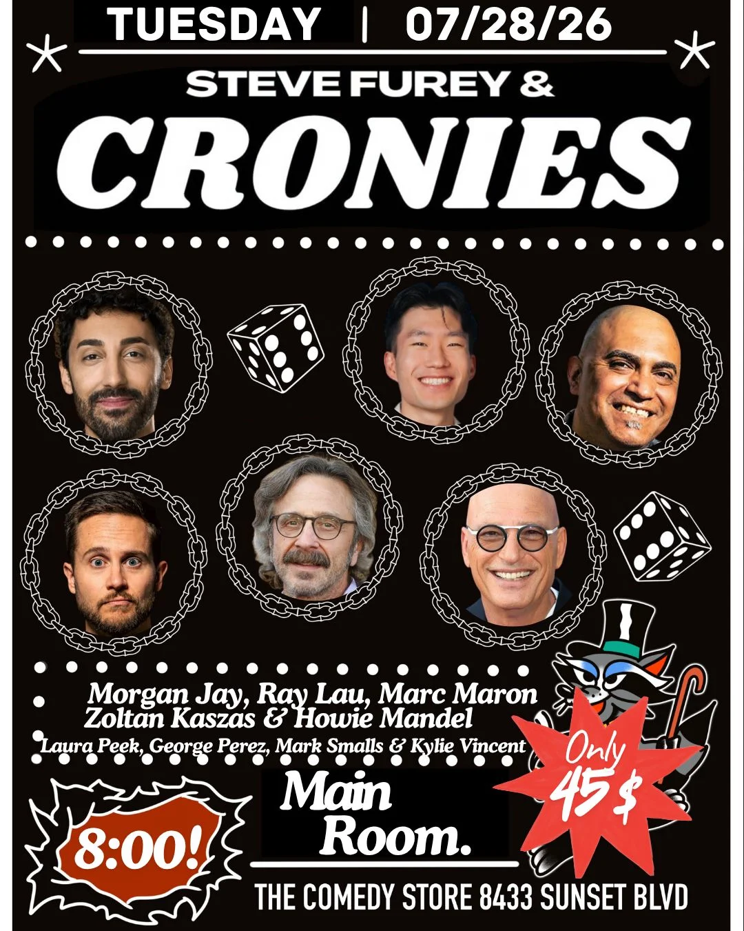 Poster for Steve Furey & Cronies