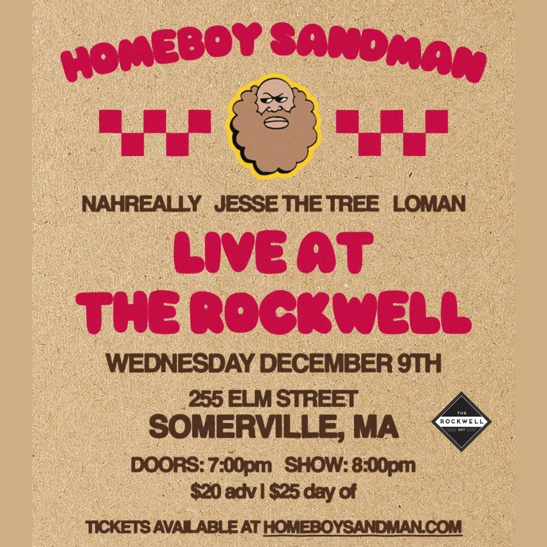 Poster for Homeboy Sandman, NAHreally, Loman, & Jesse The Tree
