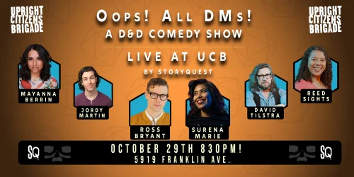 Poster for Oops! All DMs: A D&D Comedy Show