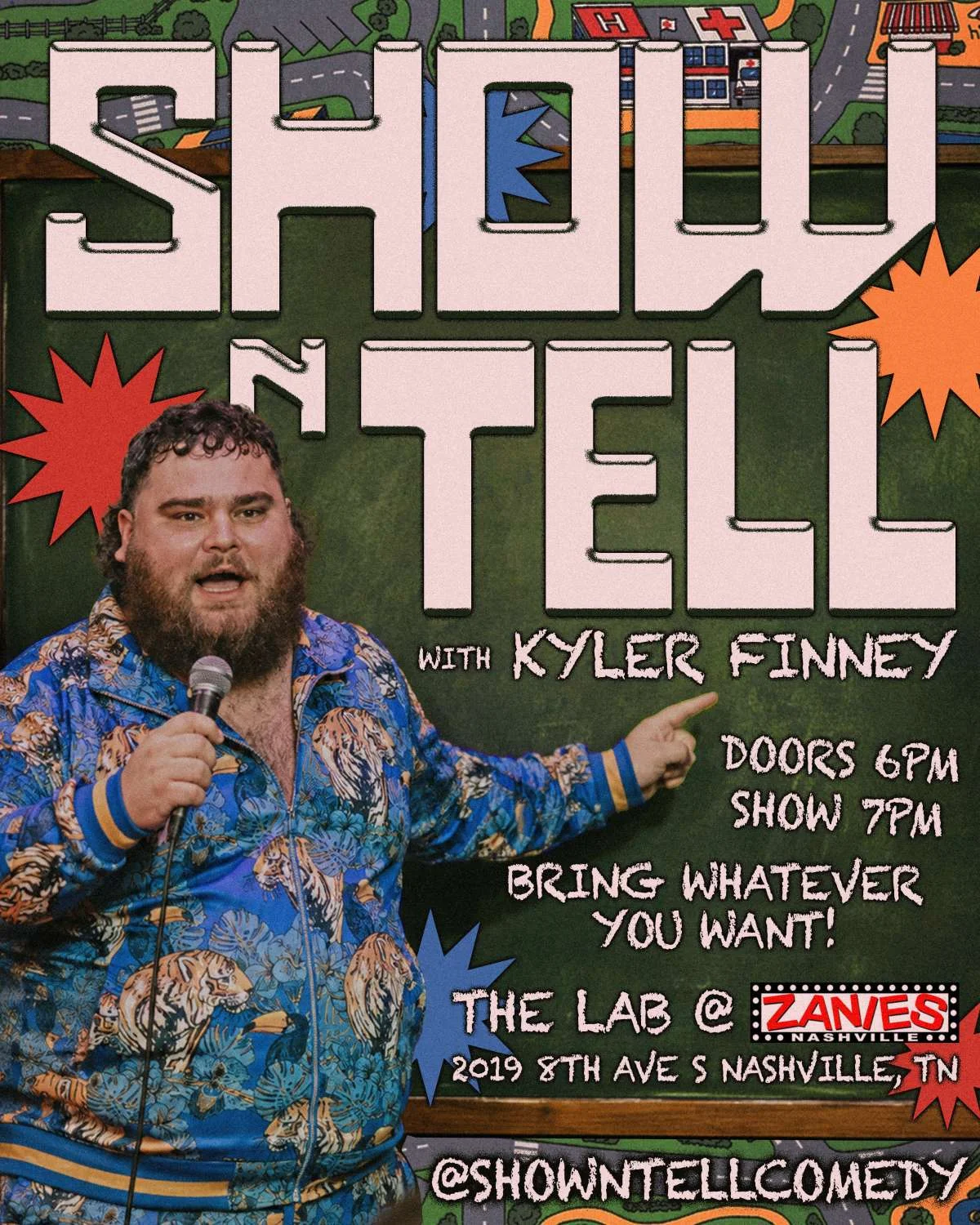Poster for Show ‘N Tell with Kyler Finney