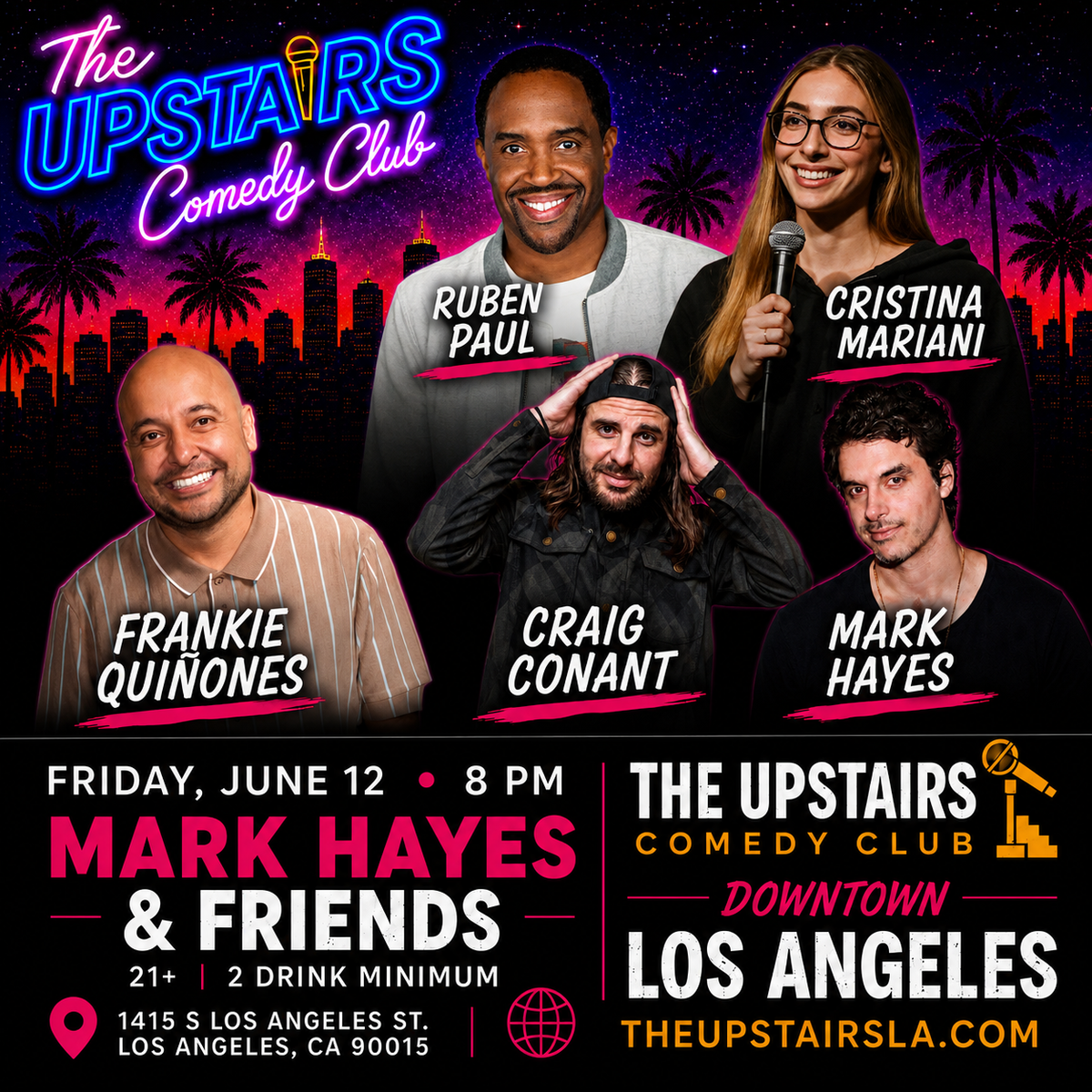 Poster for The Upstairs Comedy Showcase