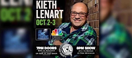 Poster for Keith Lenart from Last Comic Standing!
