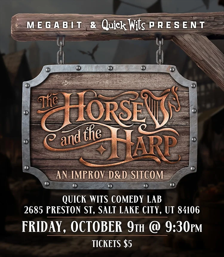 Poster for The Comedy Lab Presents: The Horse and the Harp: An Improv D&D Sitcom