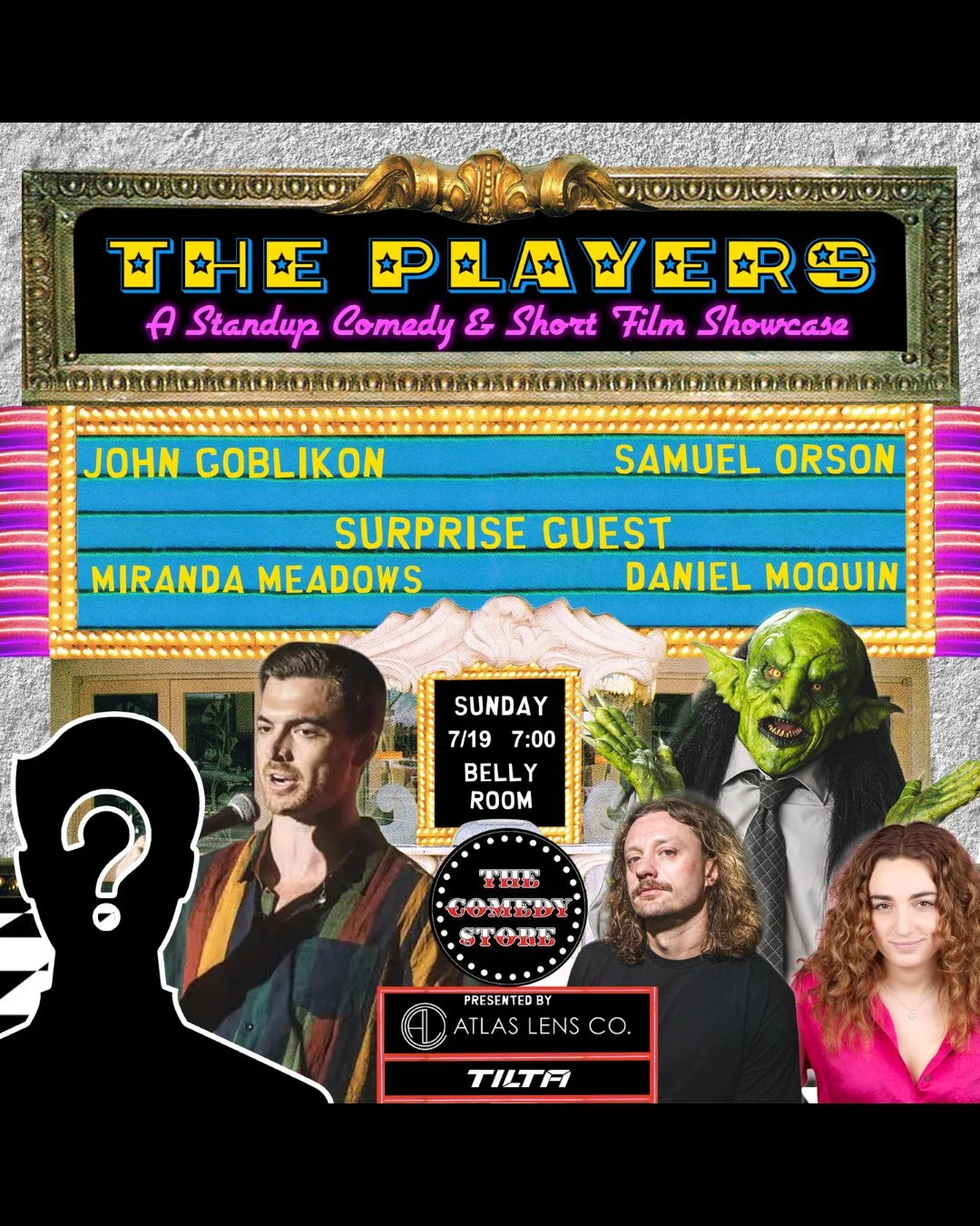 Poster for Atlas Lens Co. Presents: The Players