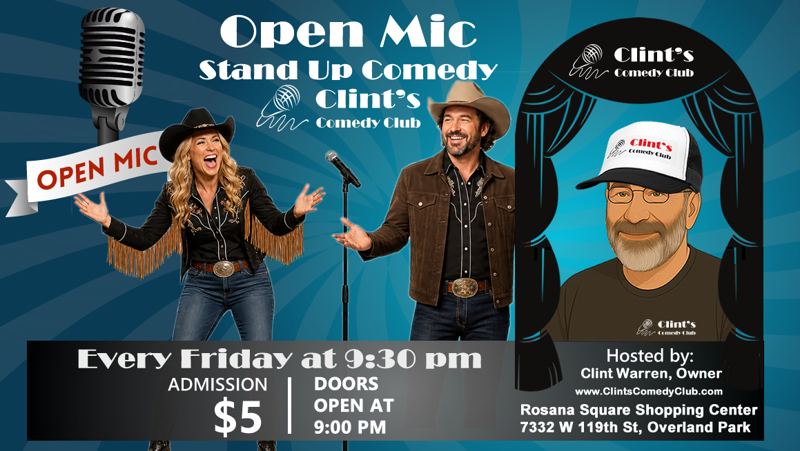 Poster for Open Mic Friday - July 10th