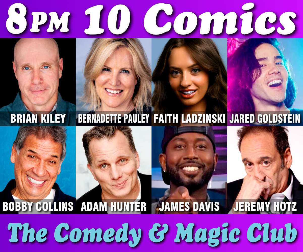 Poster for 10 Comics Show at 8PM