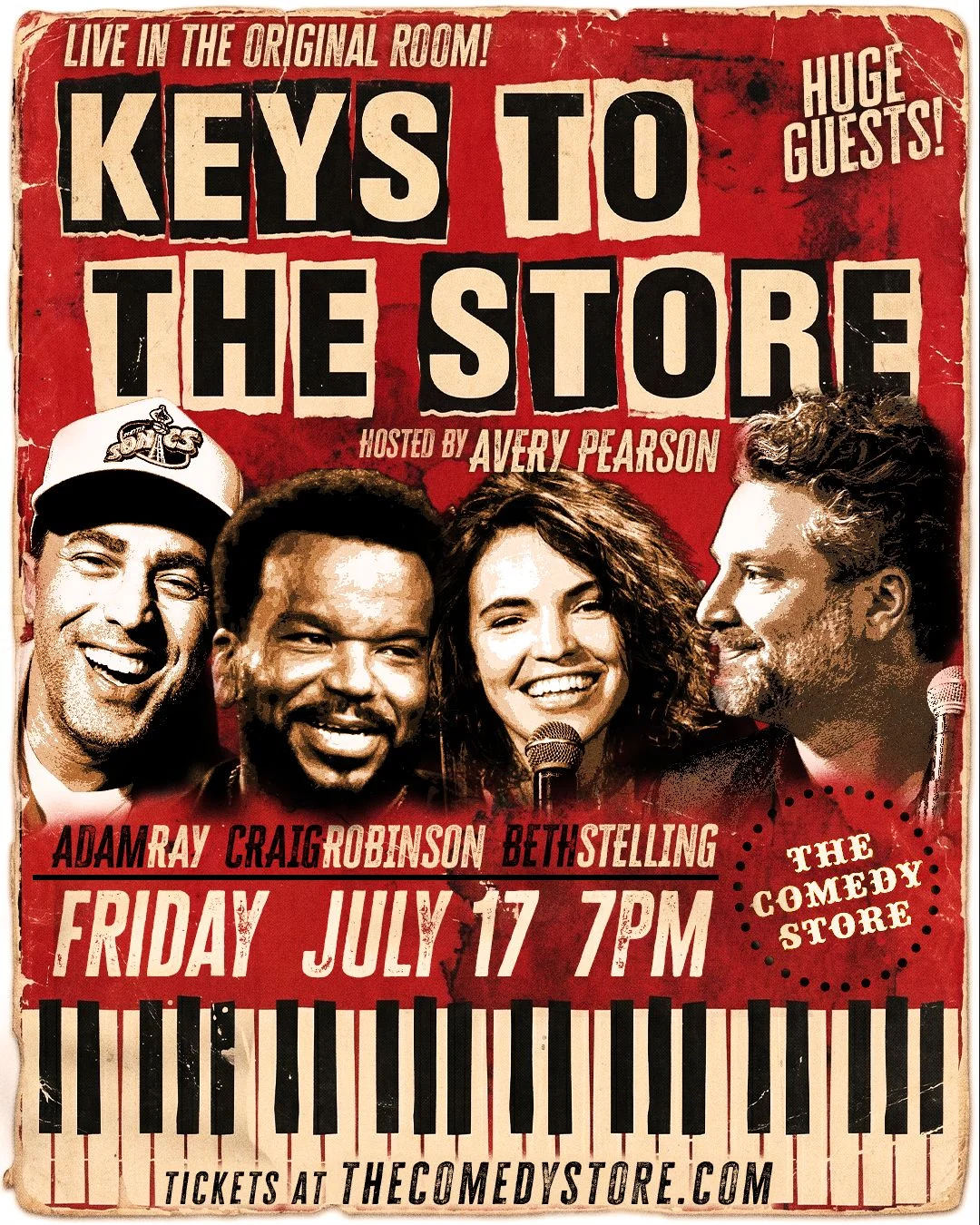 Poster for Keys to the Store w Avery Pearson ft. Craig Robinson, Beth Stelling & Huge Guests!