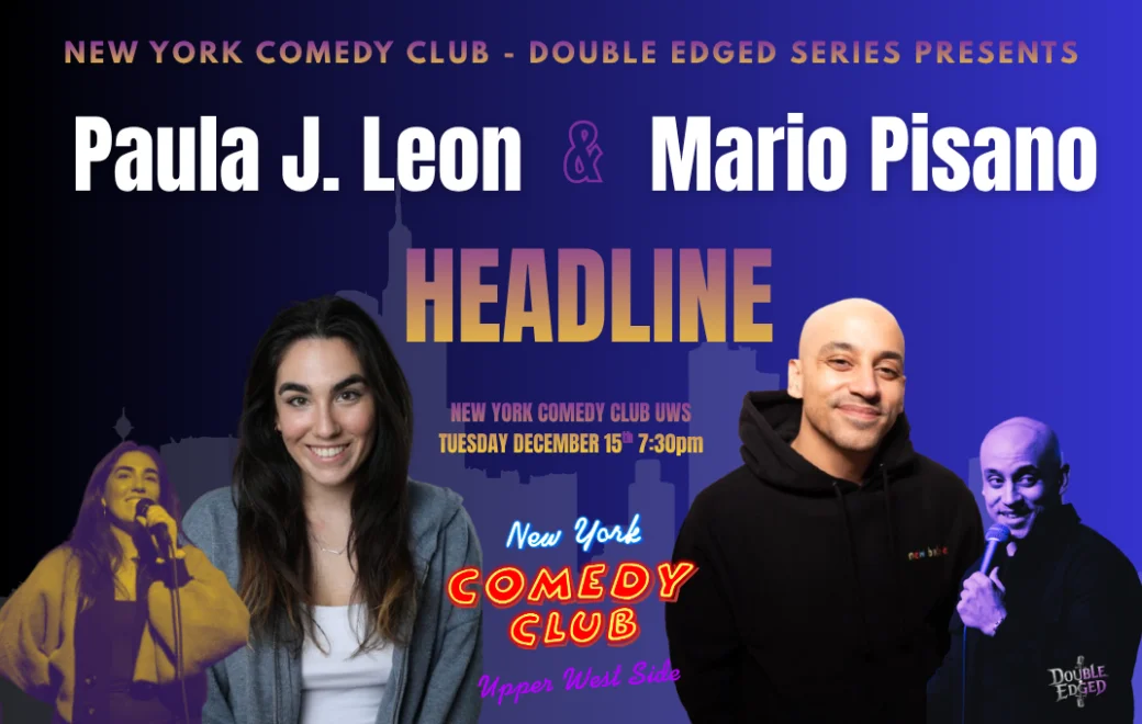 Poster for Double Edged: Paula J. Leon and Mario Pisano