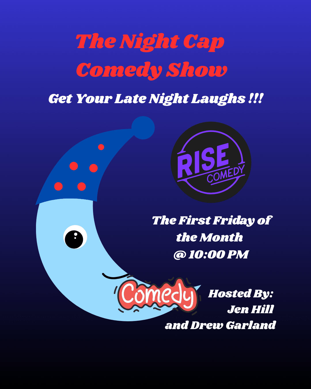 Poster for Night Cap Comedy Show