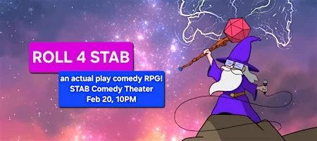 Poster for ROLL 4 STAB! - A Live Table-Top RPG Actual-Play