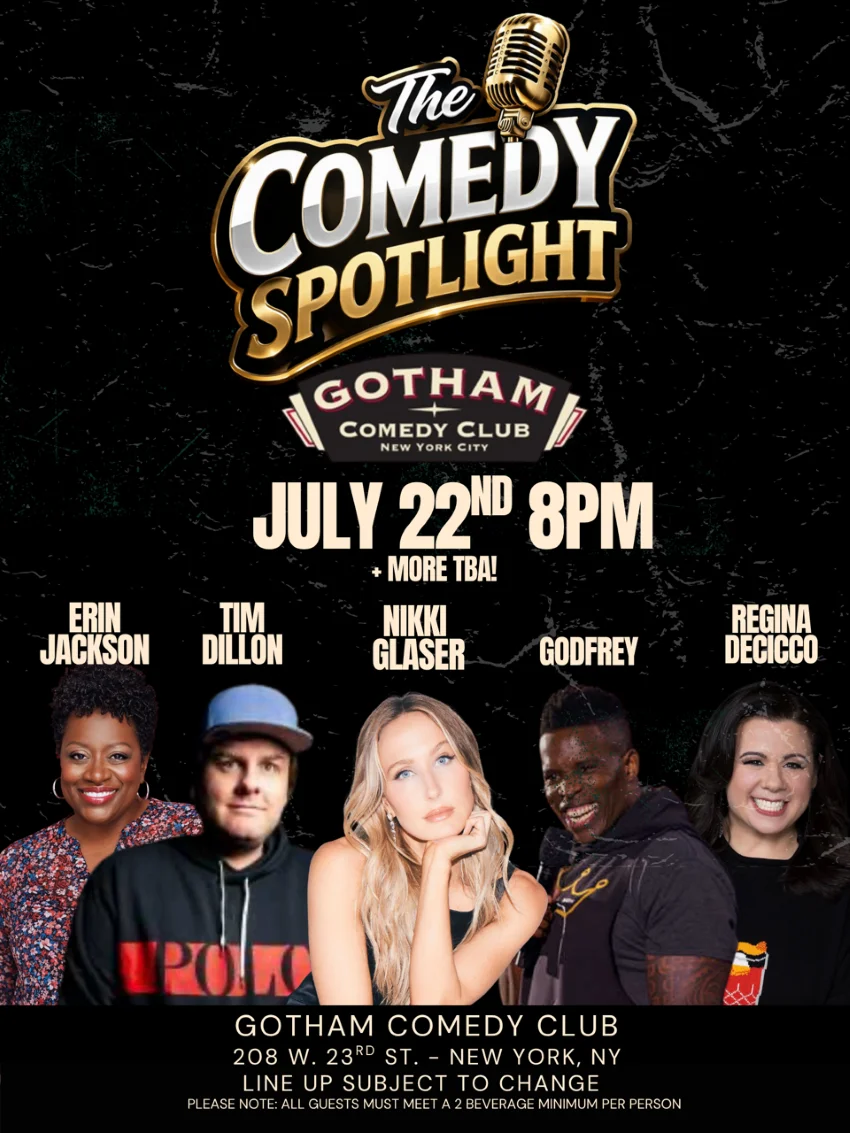 Poster for Comedy Spotlight w/ Godfrey, Tim Dillon & More!