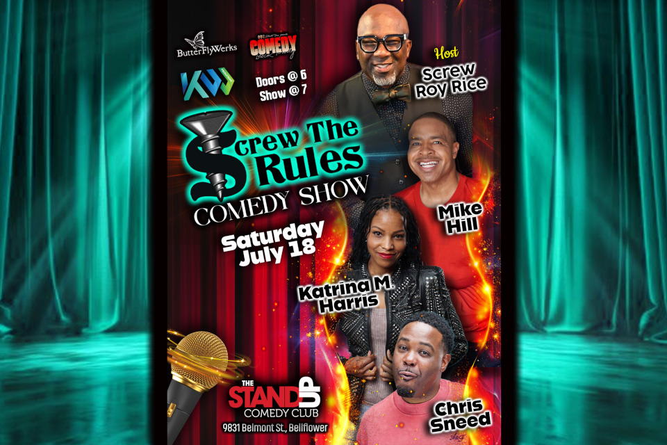 Poster for Screw The Rules Comedy Show