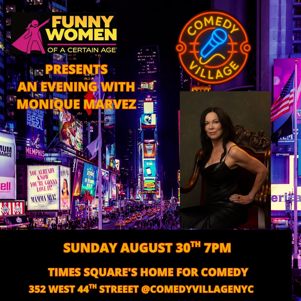 Poster for NYC Stand-Up | Sun, August 30th @7 PM Monique Marvez