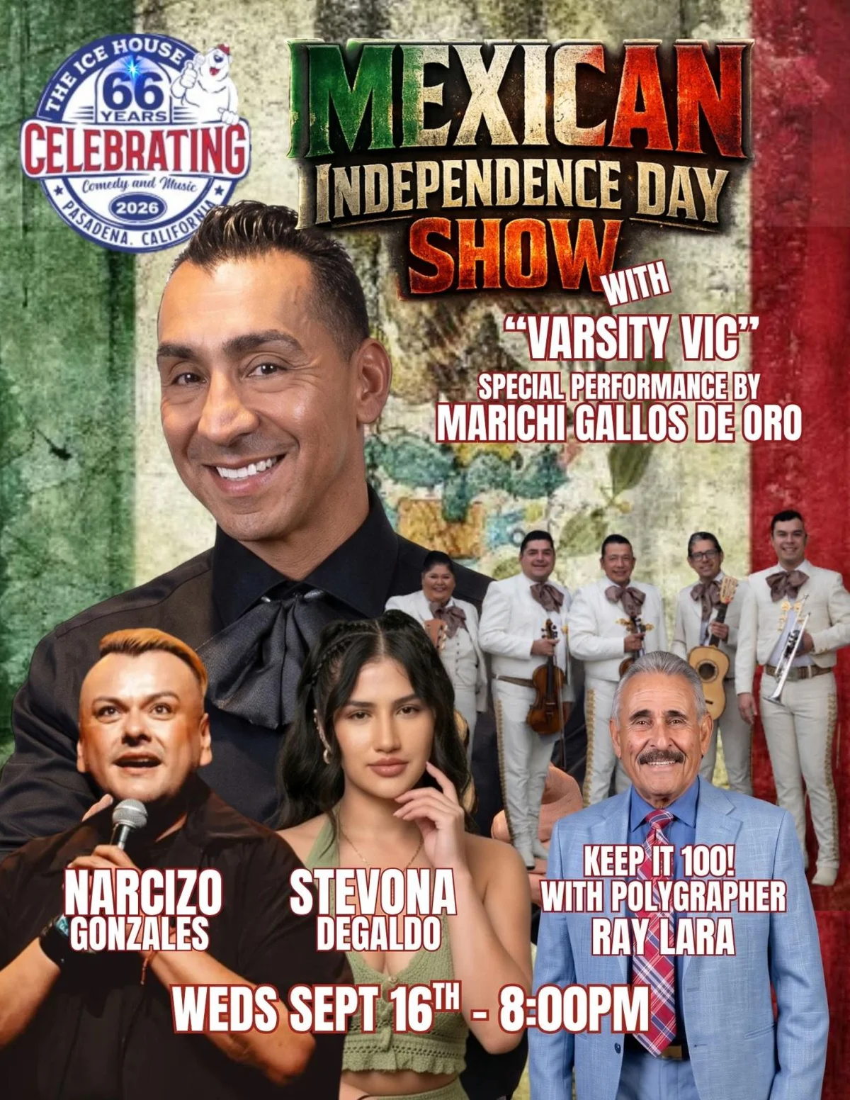 Poster for Mexican Independence Day w/ Varsity Vic