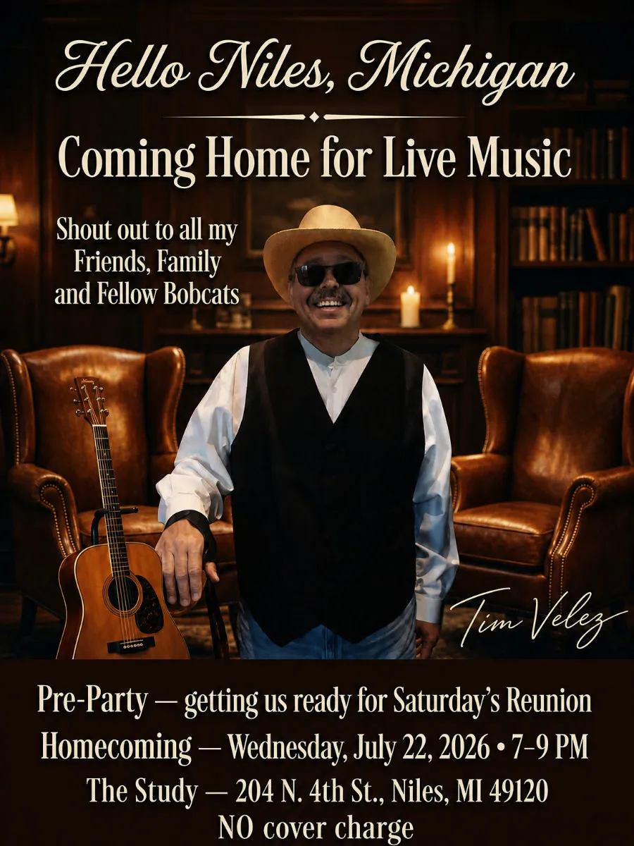 Poster for Tim Velez Coming Home Event