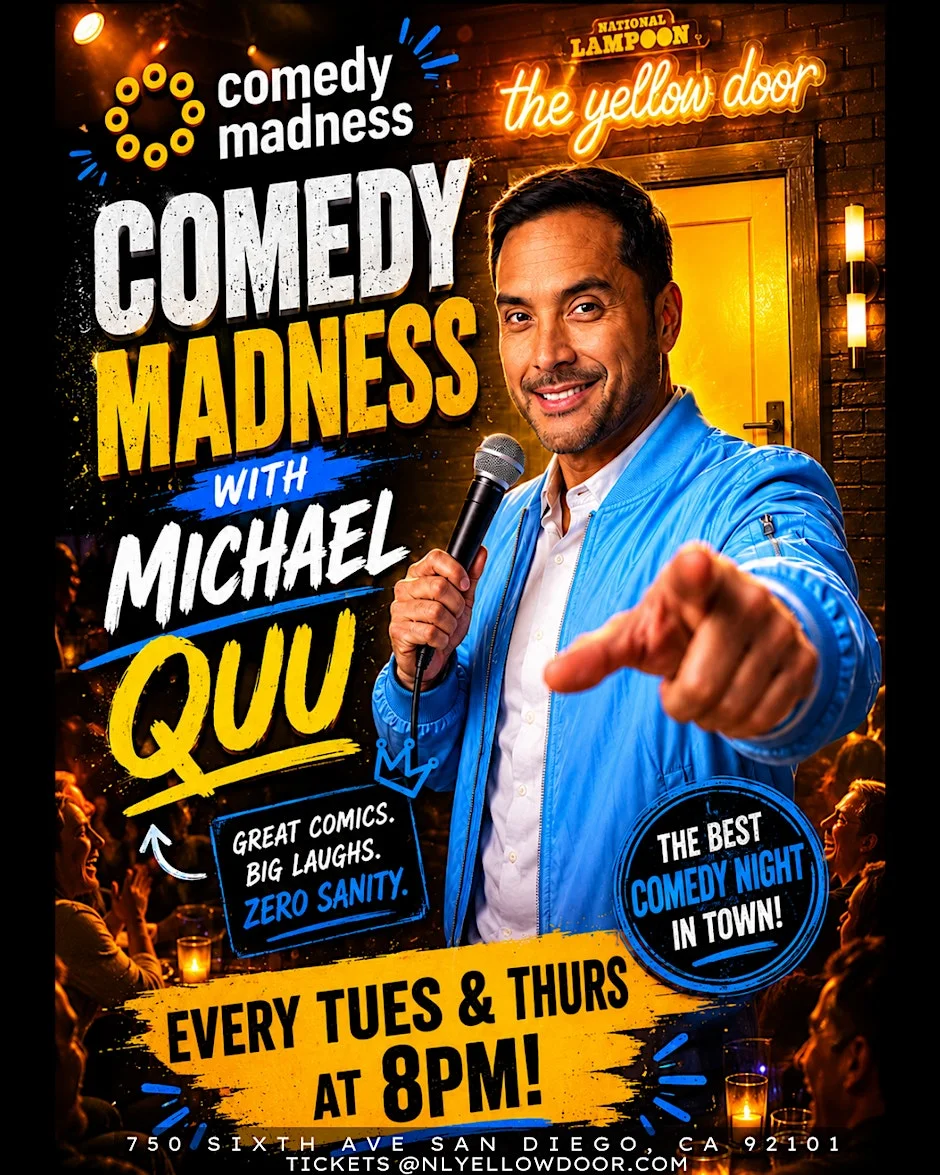 Poster for Comedy Madness with Michael Quu: Stand-up Comedy at National Lampoon