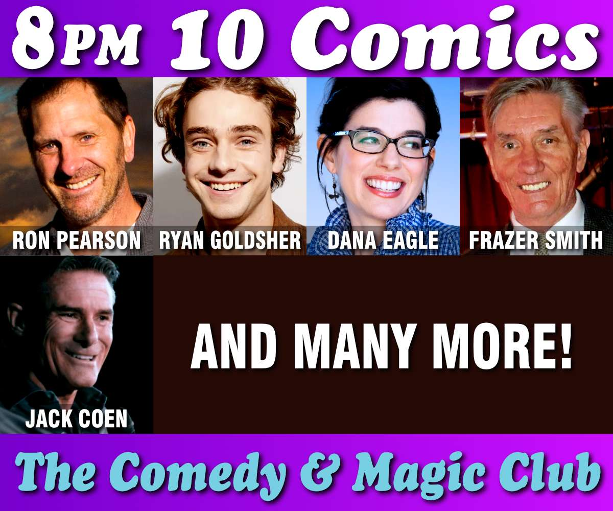 Poster for 10 Comics Show at 8PM