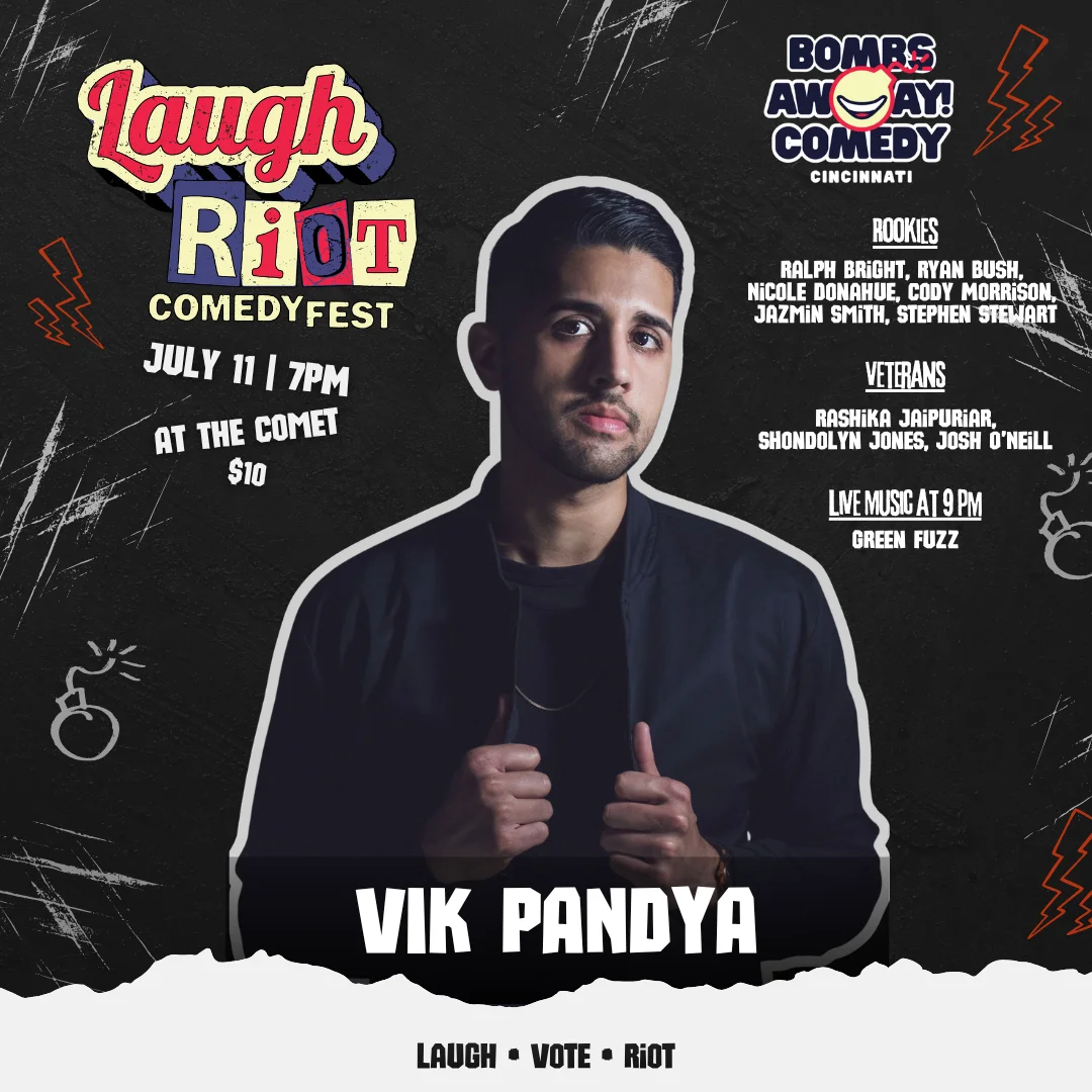 Poster for Laugh Riot Comedy Fest | VIK PANDYA