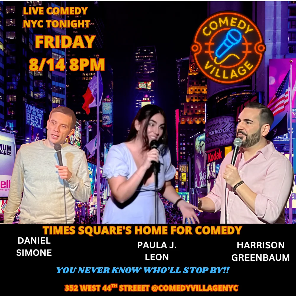 Poster for NYC Stand-Up | Fri, August 14th @8 PM
