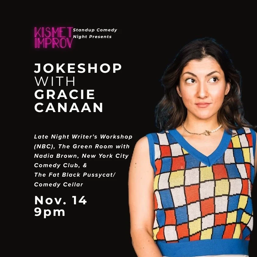 Poster for JOKESHOP with GRACIE CANAAN