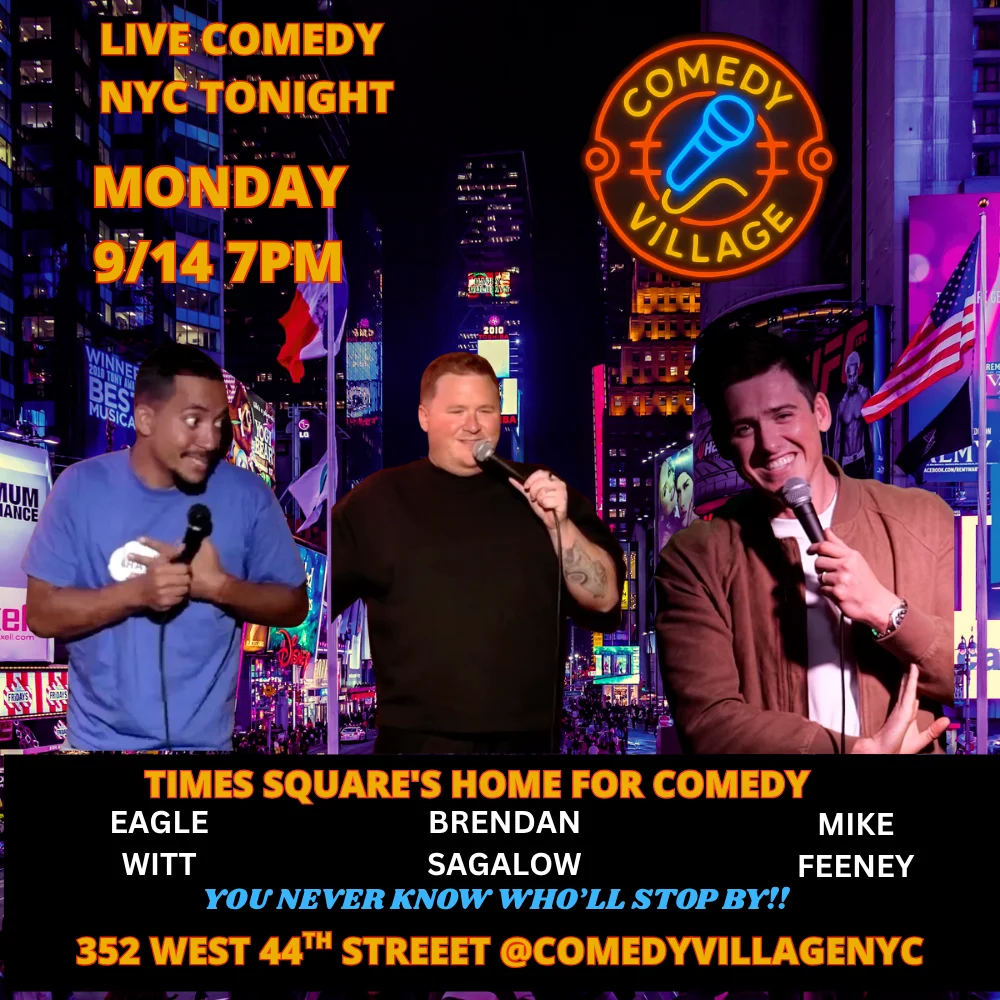 Poster for Times Square Comedy | Mon, September 14th @7 PM