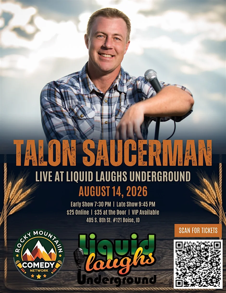 Poster for Talon Saucerman Live At Liquid Laughs Underground