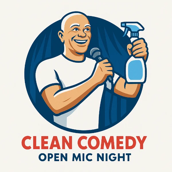 Poster for CLEAN COMEDY Open Mic Night