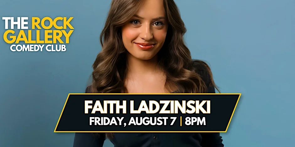 Poster for Faith Ladzinski Comedy Show