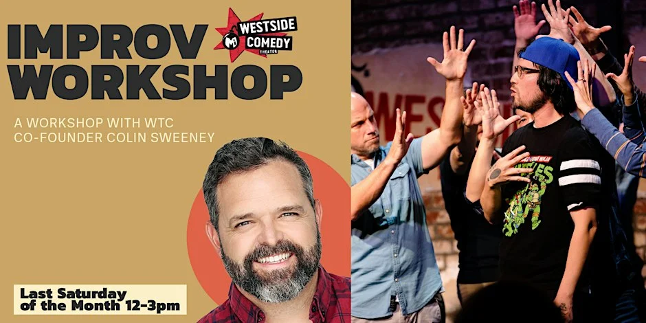 Poster for Improv Workshop with Colin Sweeney