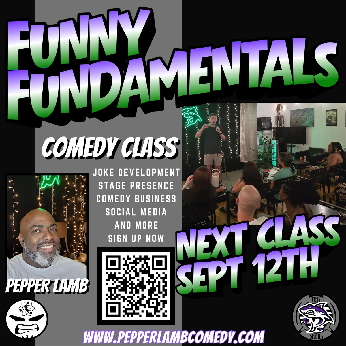 Poster for Funny Fundamentals - 6 Week Course - SEPT 12th