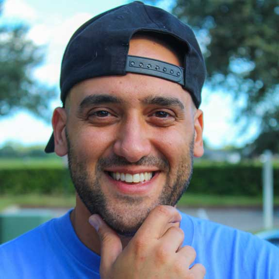 Poster for Carmen Vallone, star of his own Dry Bar Comedy Special, seen on HBO, CBS & more