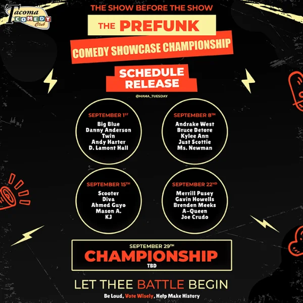 Poster for The Prefunk Comedy Showcase