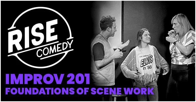 Poster for IMPROV 201 (Tuesdays 10/13-11/17 @6:30pm-9:15pm)