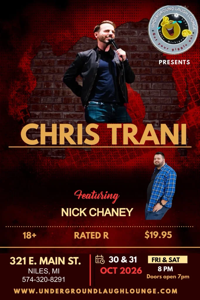 Poster for Chris Trani & Nick Chaney Saturday 8:00pm Show