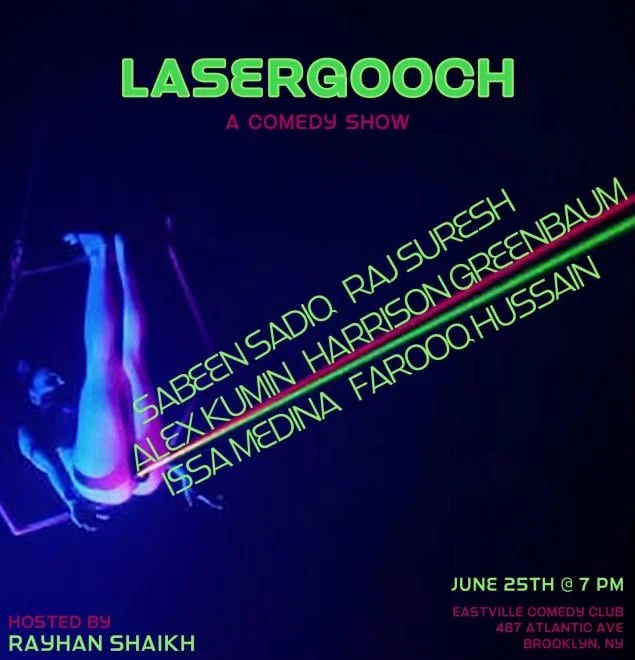 Poster for Farooq Hussain presents Lasergooch