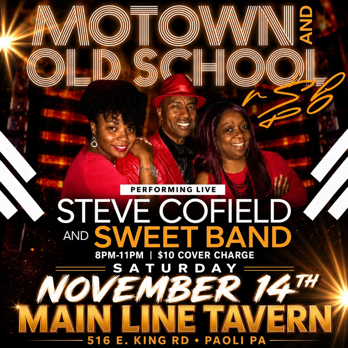 Poster for Motown Band at Main Line Tavern