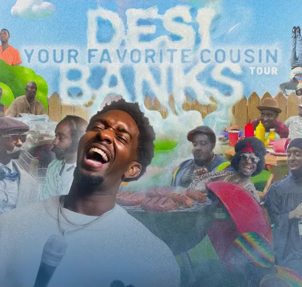 Poster for Desi Banks: Your Favorite Cousin Tour