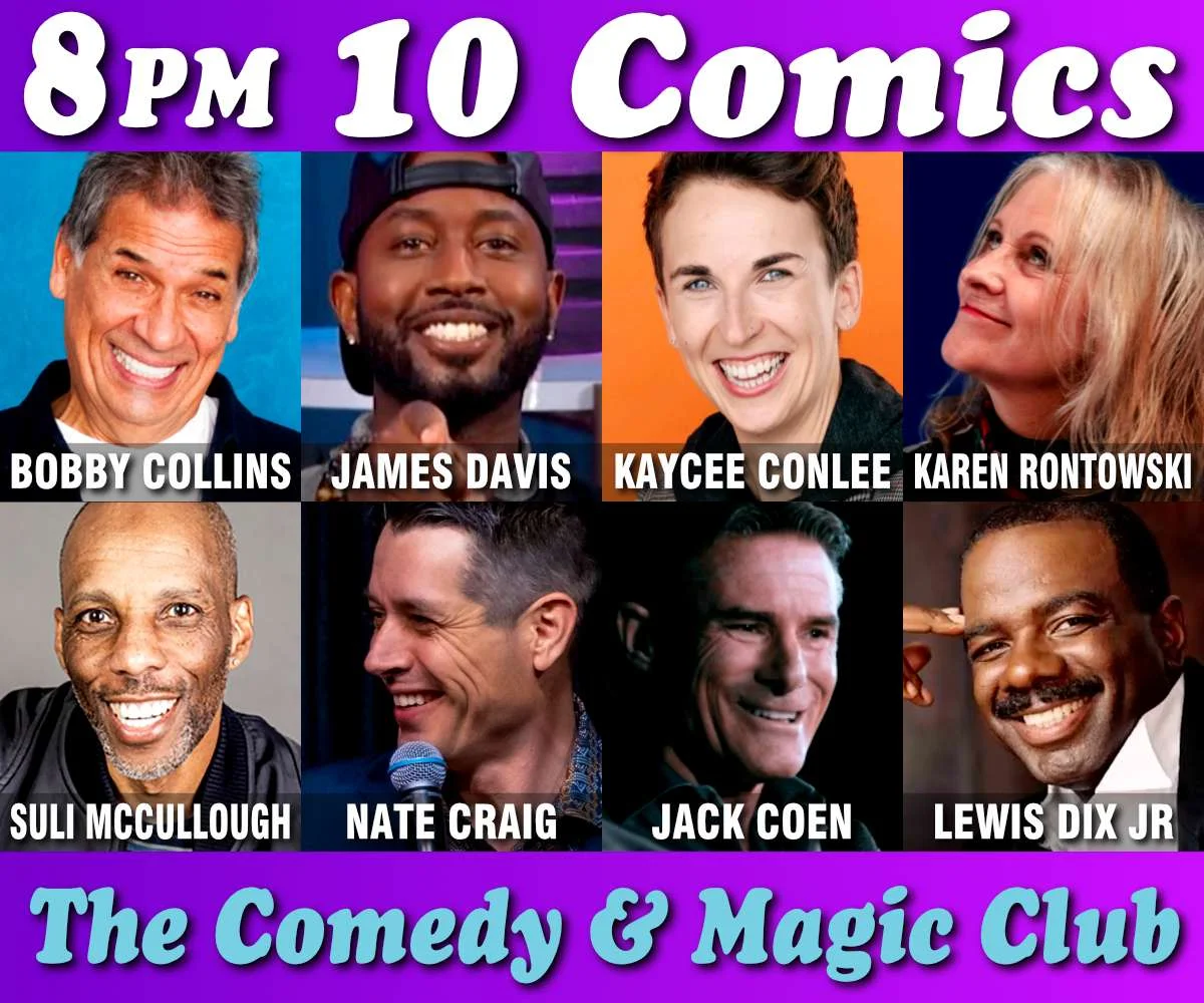 Poster for 10 COMICS SHOW at 8PM