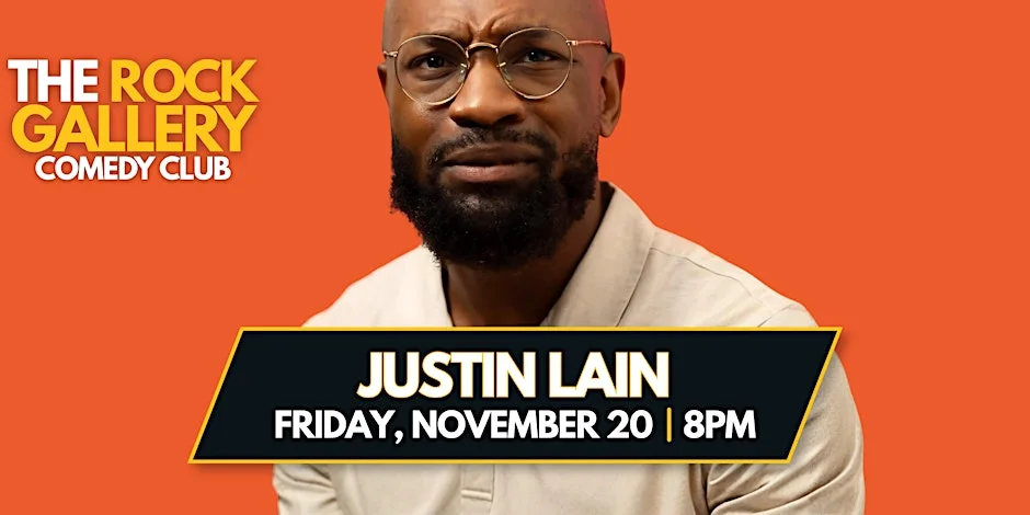 Poster for Justin Lain Comedy Show